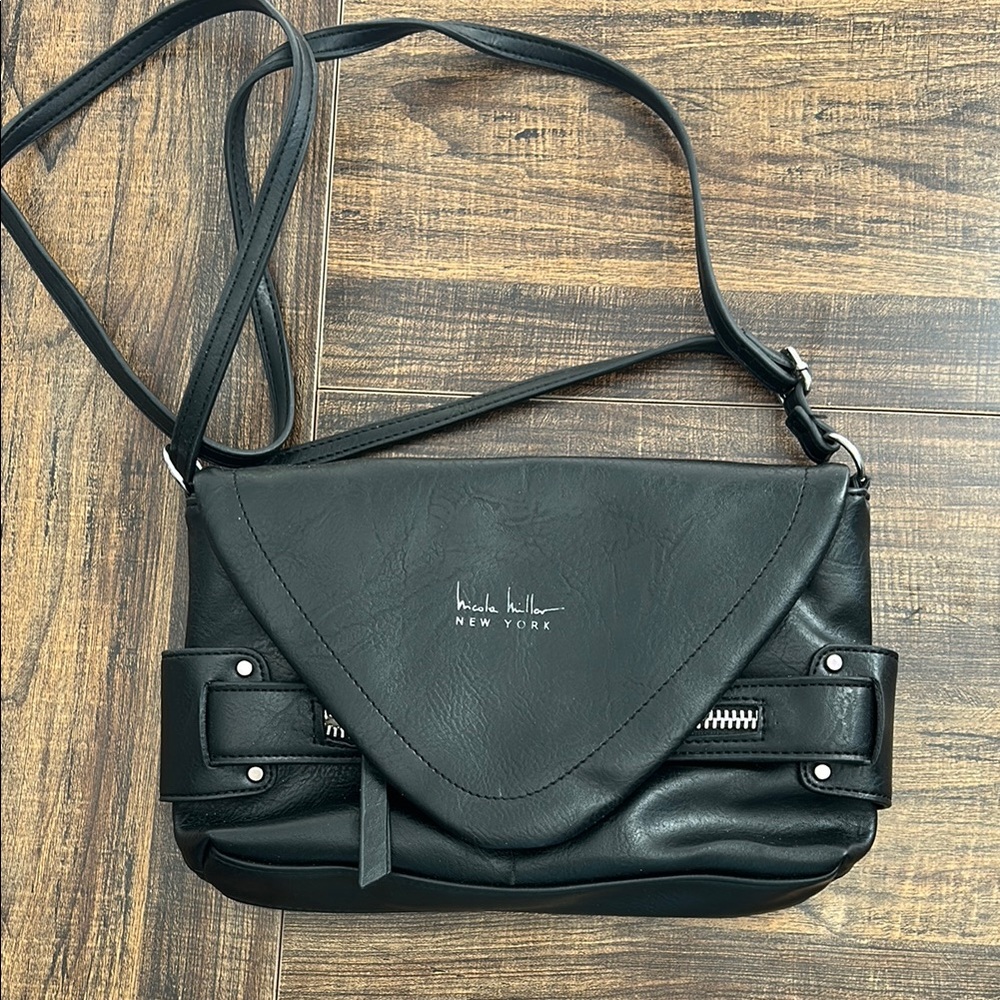 Nicole Miller Black Crossbody Bag